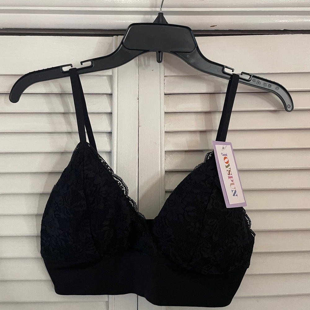 Joyspun Black Lace Bralette New With Tags